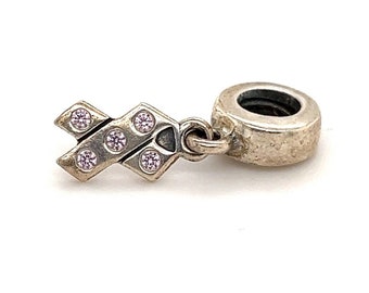 Pandora Breast Cancer Pink Cz Dangle Charm