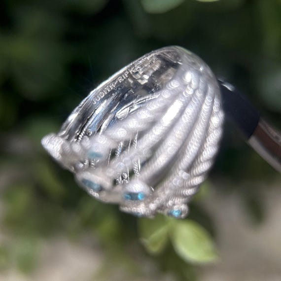 Judith Ripka 925 Topaz Ring - image 5