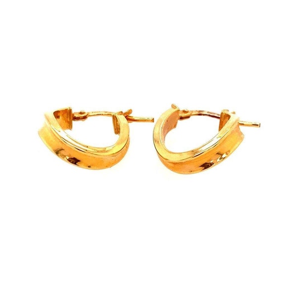 14k Oval Hoops Earrings
