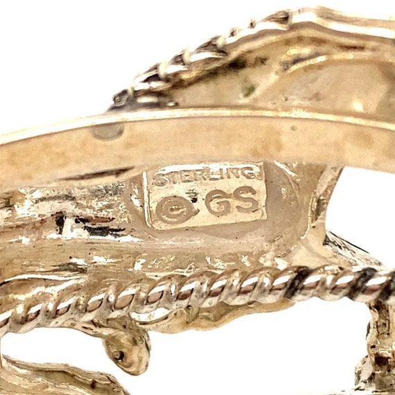 Sterling Horse Cuff - image 6
