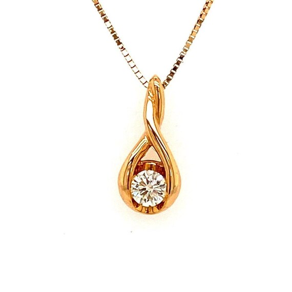 14k Sirena Diamond 1/8 TW Necklace