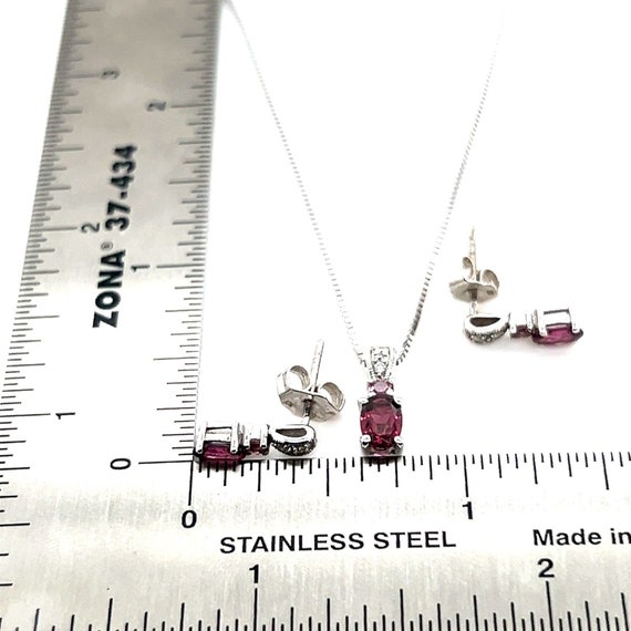 10k WG Tourmaline, Topaz & Diamonds Set - image 8