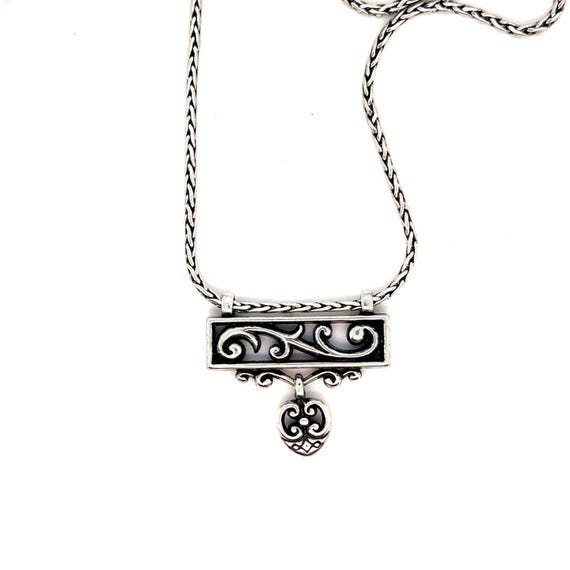 Brighton Rectangle with Heart Dangle Necklace - image 1