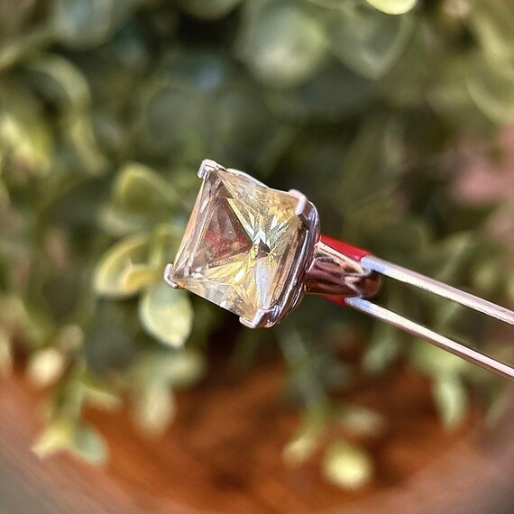 Huge 925 Silver Lemon Quartz Ring - image 3
