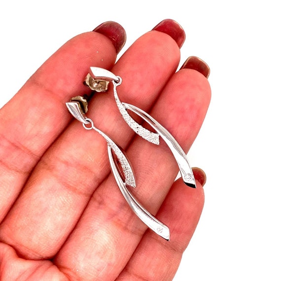 Sterling Silver 925 Diamond Set - image 7