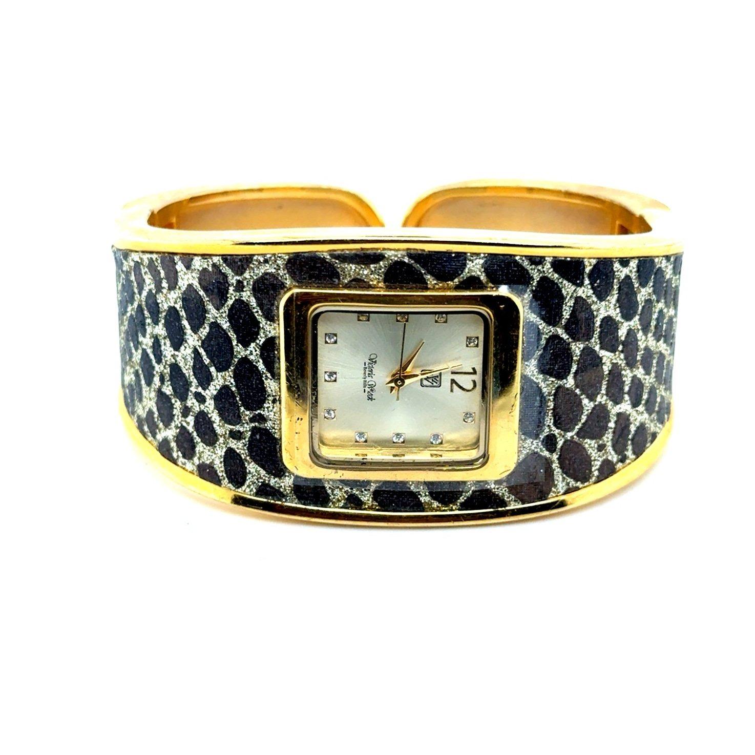Stunning vintage Victoria Wieck iced out cuff watch Victoria Wieck Watch - Etsy main image 2