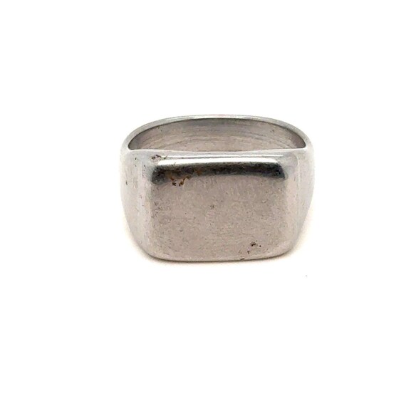 Silver Rectangular Ring - image 1