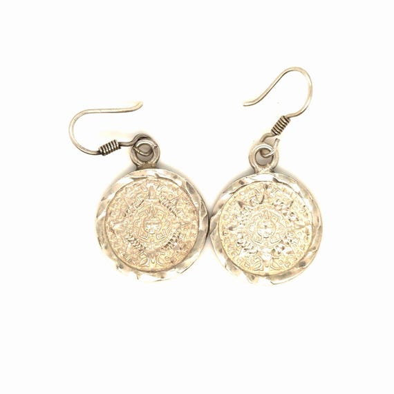 Silver 925 Circle Dangle Earrings - image 1