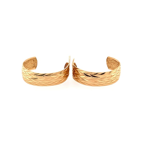 14k Half Hoops Earrings
