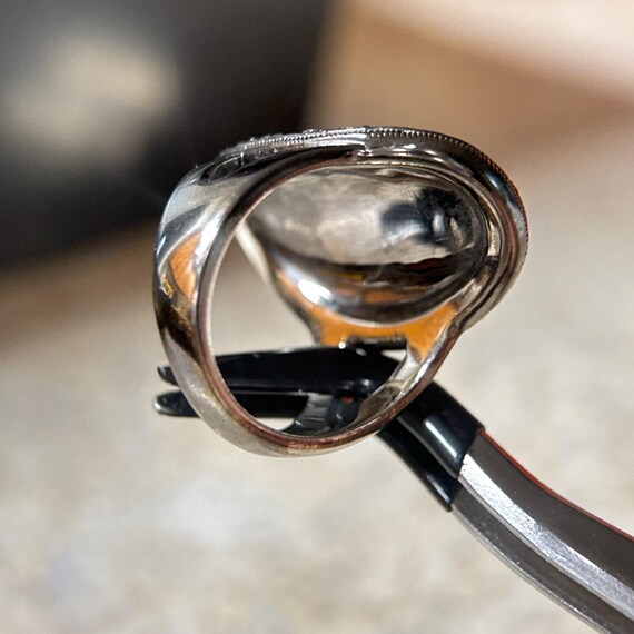 Black Rhinestones Statement Ring - image 5