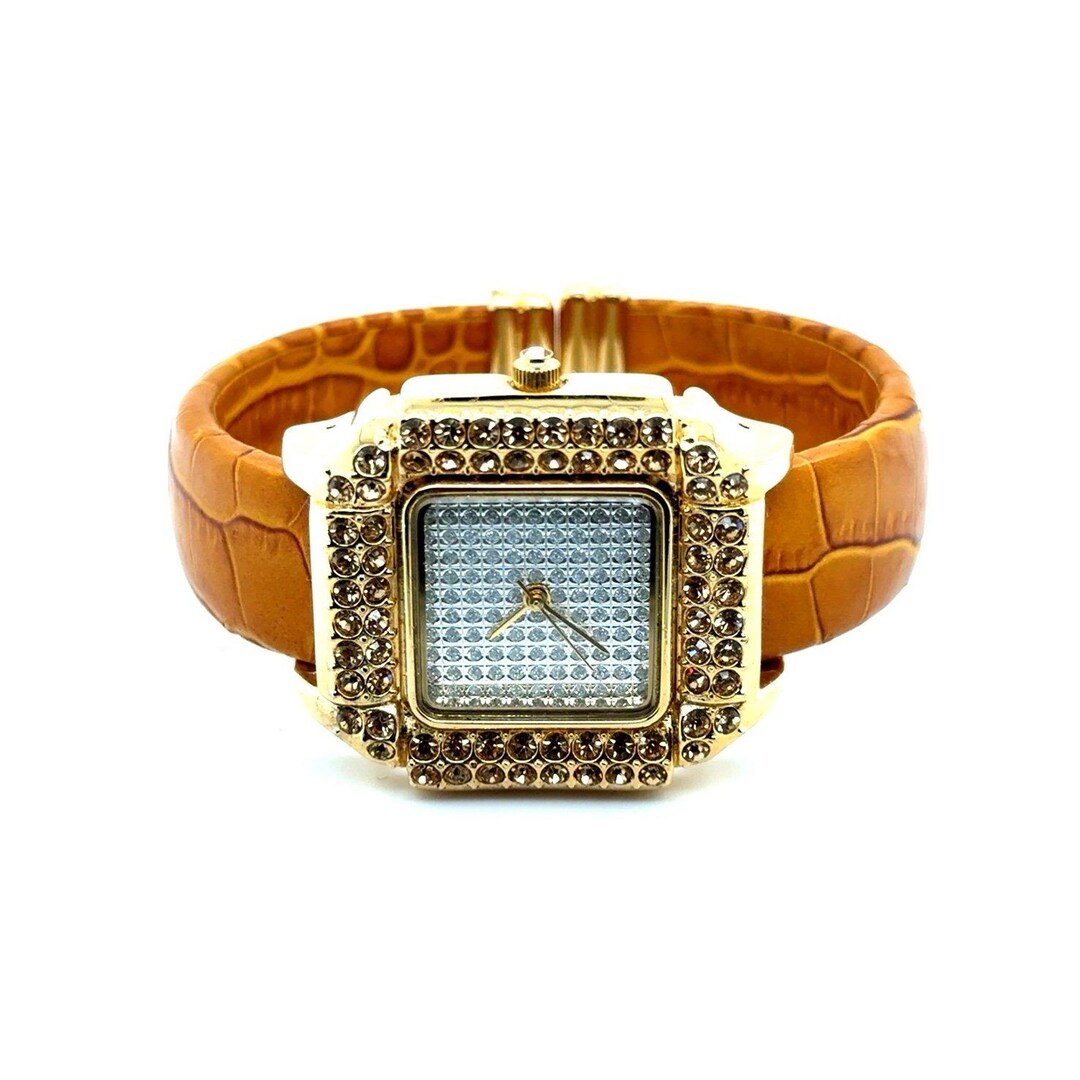 Adrienne Brown Band Watch Cuff - Etsy display picture 2