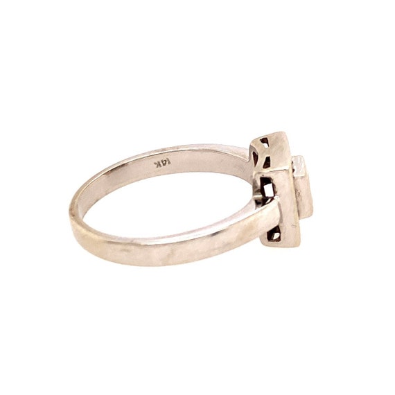 14k WG Square Shaped Ring - image 7