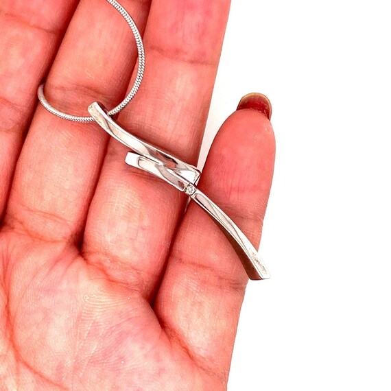 Sterling Silver 925 Diamond Set - image 6