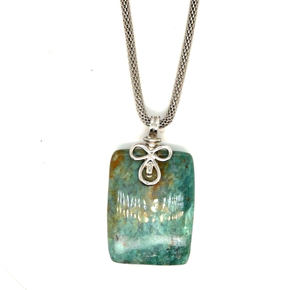 Rectangular Turquoise Necklace - image 1