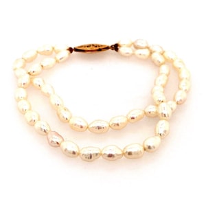 Real Double Strand Pearl Bracelet