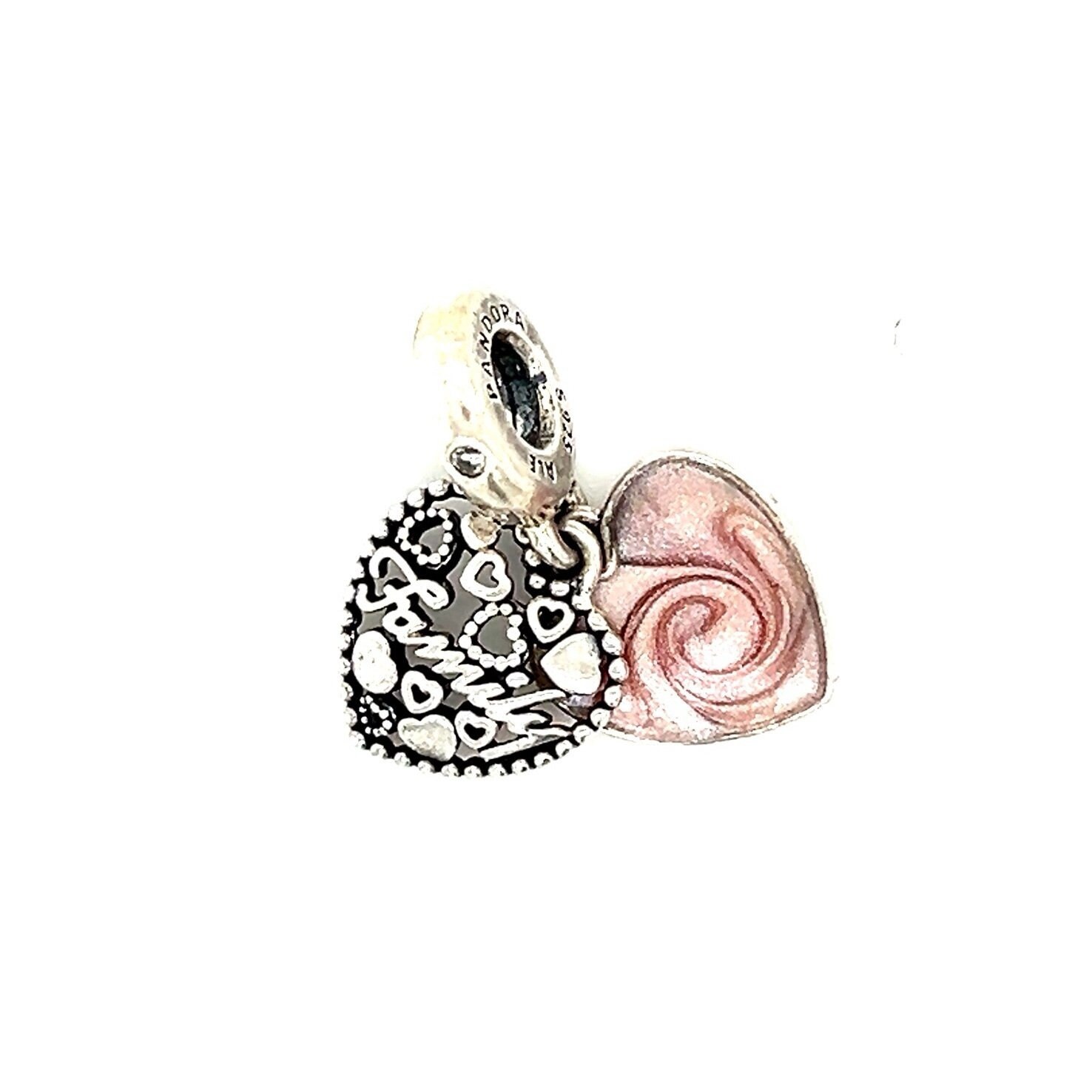 dangle charm pandora family love clip