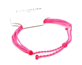 Pura Vida Pink Cord Bracelet