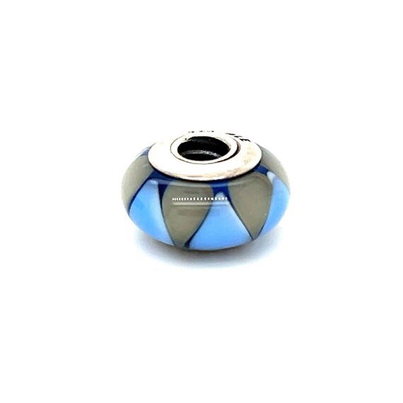 Pandora Blue/Gray Murano Glass Charm