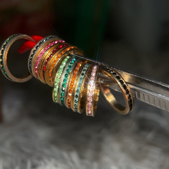 Stackable Eternity Stone Rings - image 4