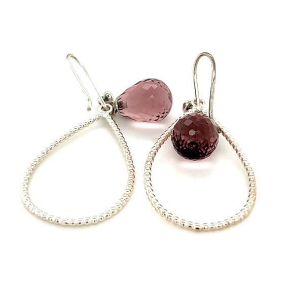 Pandora Briolette Amethyst Earrings - image 4