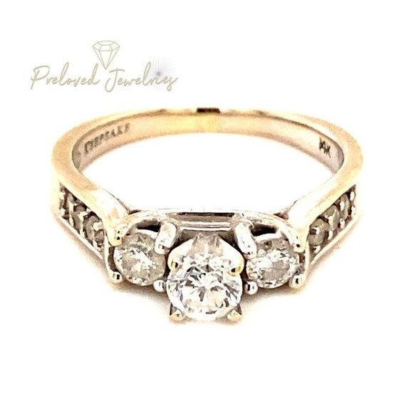 14k Keepsake Diamond Engagement Ring Gem