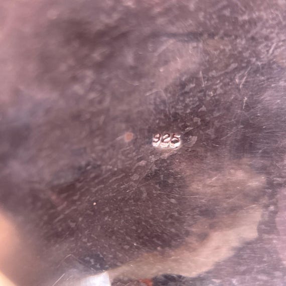 Large Silver 925 Turquoise Cuff - image 7