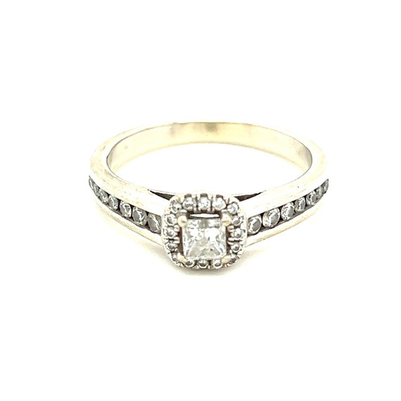 Stunning 14k WG Diamond Engagement Ring - image 1