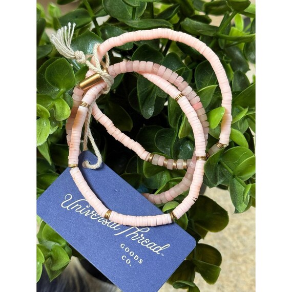 3 Pink Universal Thread Bracelets - image 2