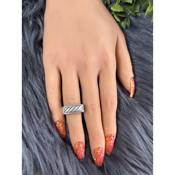 Brighton Silver 925 Ribbed Ring - image 6