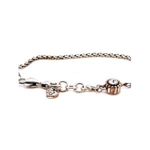 Brighton Silver-Tone Chain Bracelet with Clear Crystal Accent Bild 3