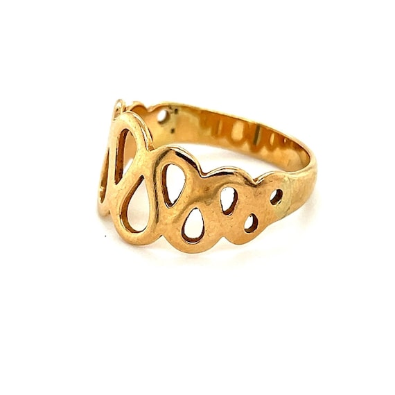 Ladies 14k Yellow Gold Ring - image 2