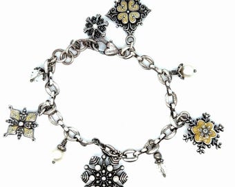 Brighton Snowflake Charm Bracelet