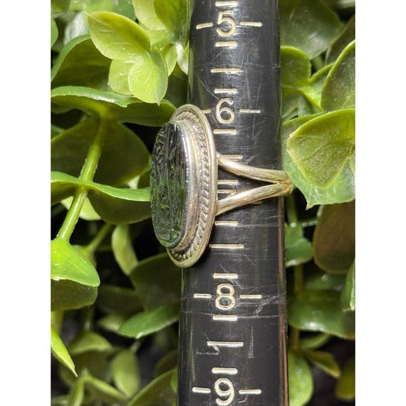 Silver 925 Black Stone Ring - image 11