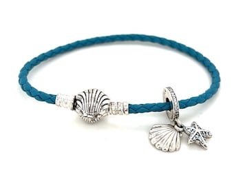 Pandora Shell Clasp Bracelet With Pandora Charm