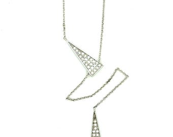 Touchstone Crystal Swarovski Point of View Necklace