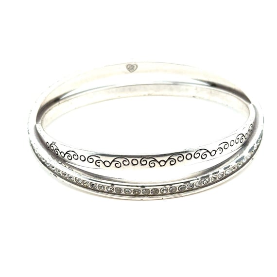 Brighton Cz Interlocking Bangle - image 1