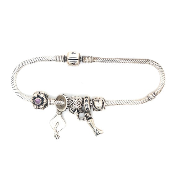 Pandora Bracelet With 5 Charms Etsy