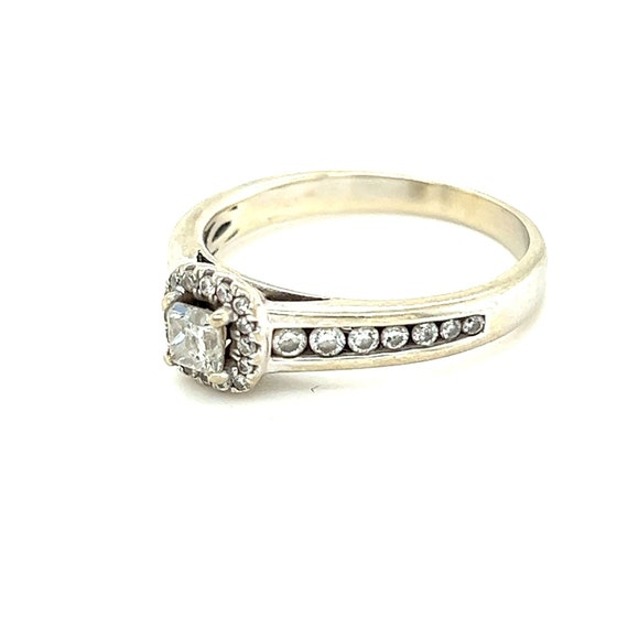 Stunning 14k WG Diamond Engagement Ring - image 6