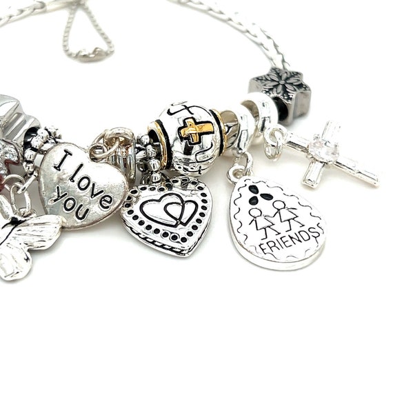 Silver Colored Charm Bracelet - image 2