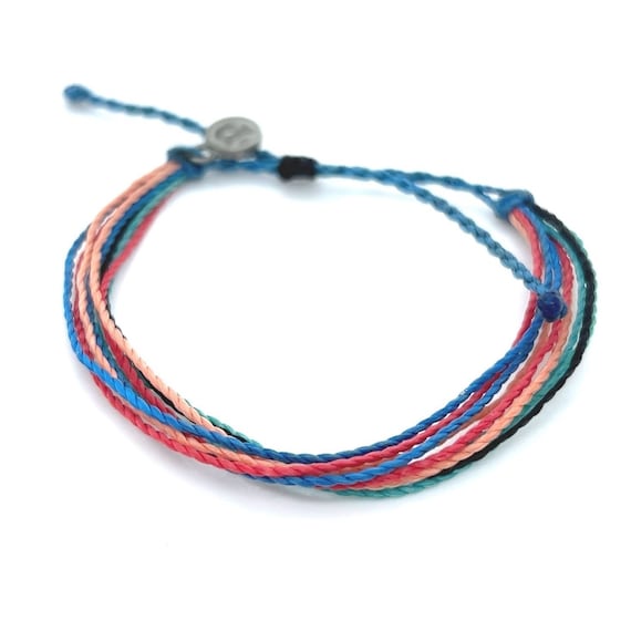 Blue and yellow pura vida bracelet deals