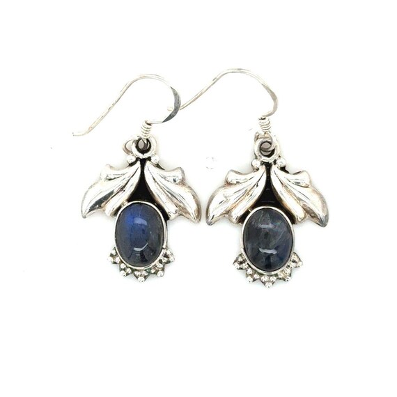 925 Silver Stone Dangle Earrings - image 1
