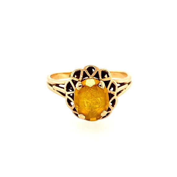 10k Yellow Gemstone Ring