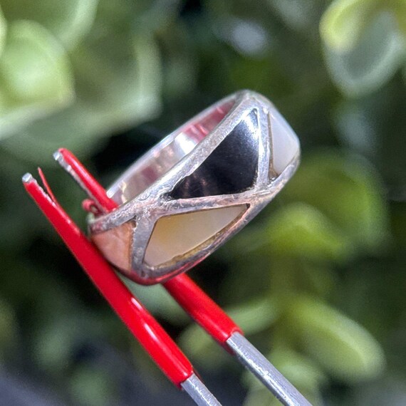 Silver Multicolor Band Ring - image 4