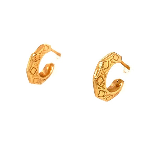 14k Small Half Hoops