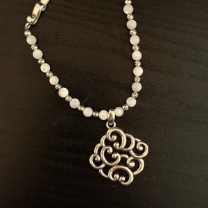 Brighton Swirl Pendant Necklace - White Beaded Women’s Jewelry bild 3