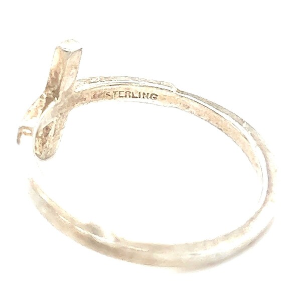Sterling Sideways Cross Ring - image 5
