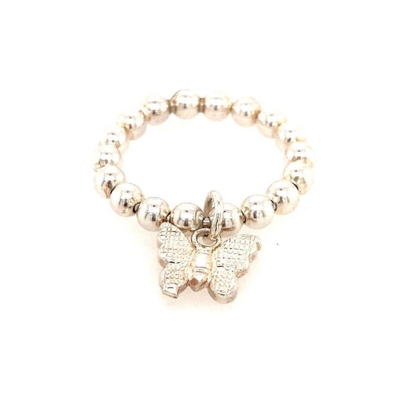 Silver Butterfly Ring - image 1