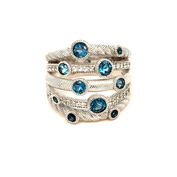 Judith Ripka 925 Topaz Ring - image 1