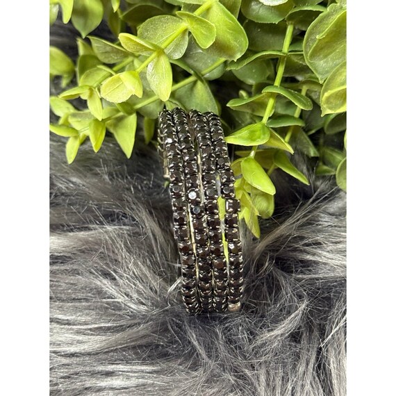 Adjustable Black Beaded Bracelet - image 3