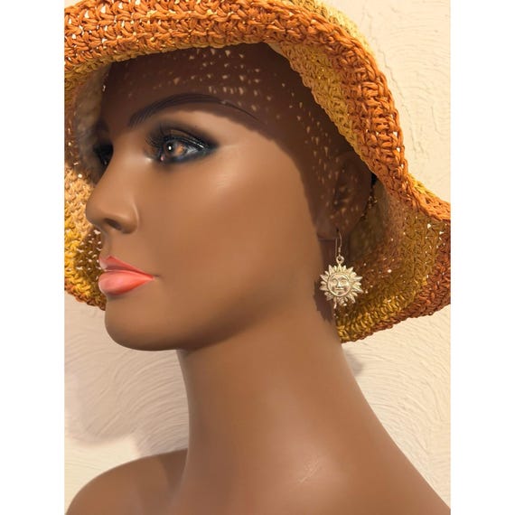 925 Silver Sun Dangle Earrings - image 7